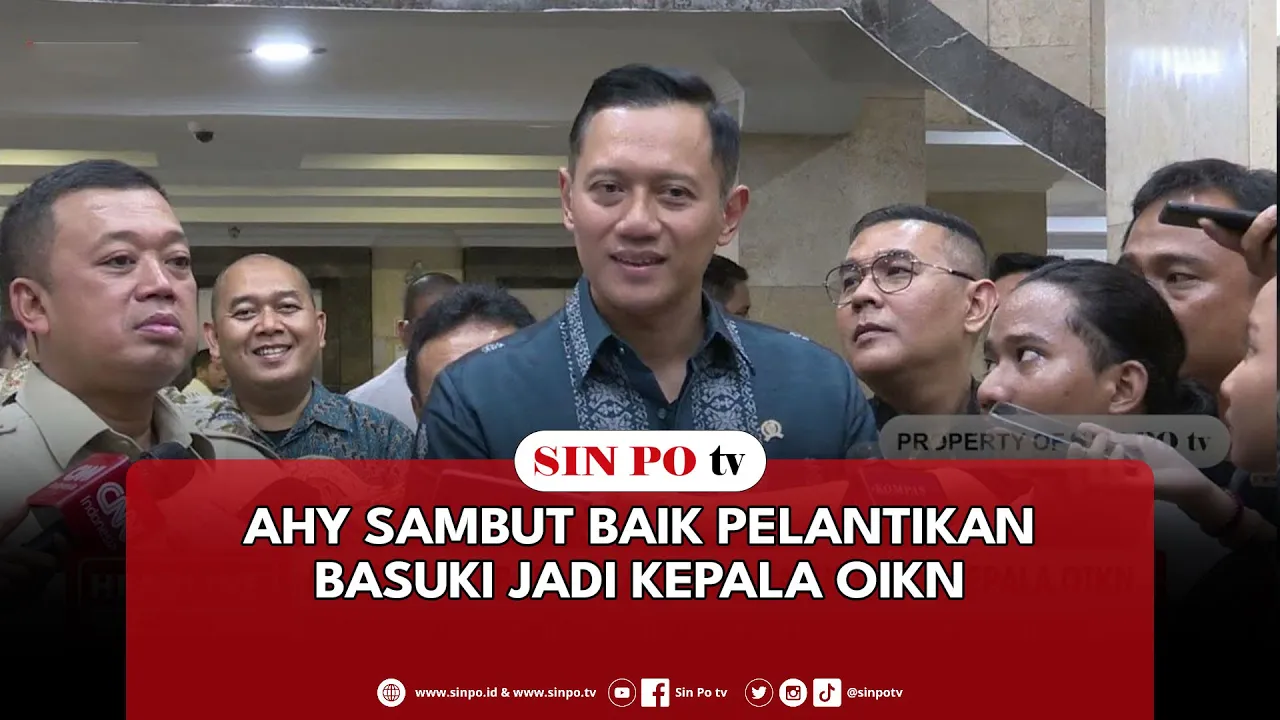 AHY Sambut Baik Pelantikan Basuki Jadi Kepala OIKN