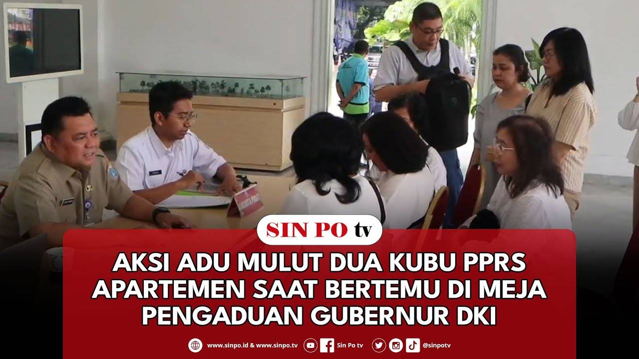 Aksi Adu Mulut Dua Kubu PPRS Apartemen Saat Bertemu Di Meja Pengaduan Gubernur DKI