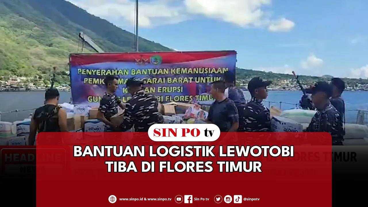 Bantuan Logistik Lewotobi Tiba Di Flores Timur