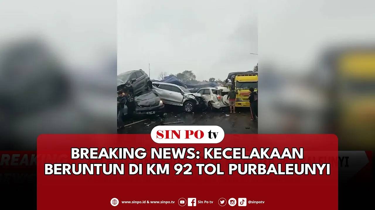 Breaking News: Kecelakaan Beruntun Di KM 92 Tol Purbaleunyi