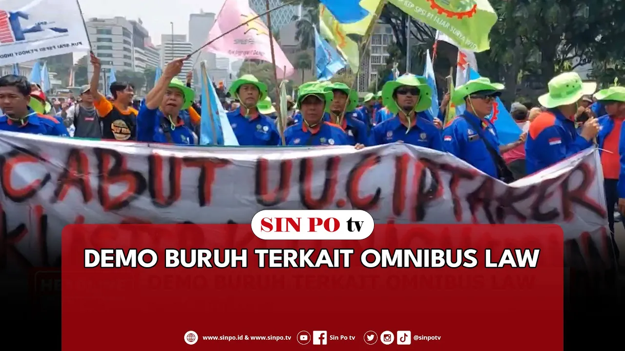 Demo Buruh Terkait Omnibus Law