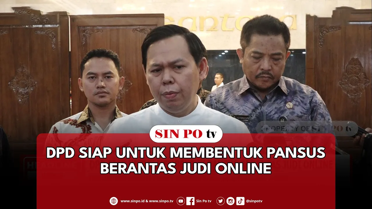 DPD Siap Untuk Membentuk Pansus Berantas Judi Online
