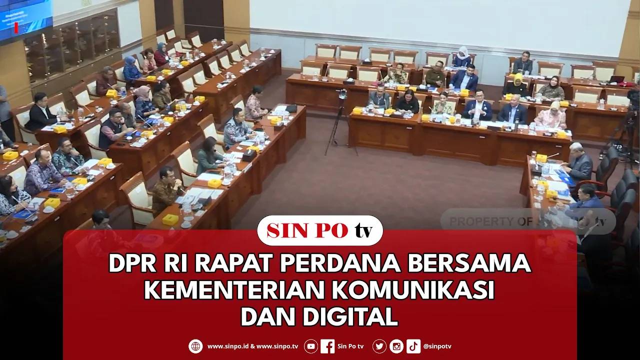 DPR RI Rapat Perdana Bersama Kementerian Komunikasi Dan Digital