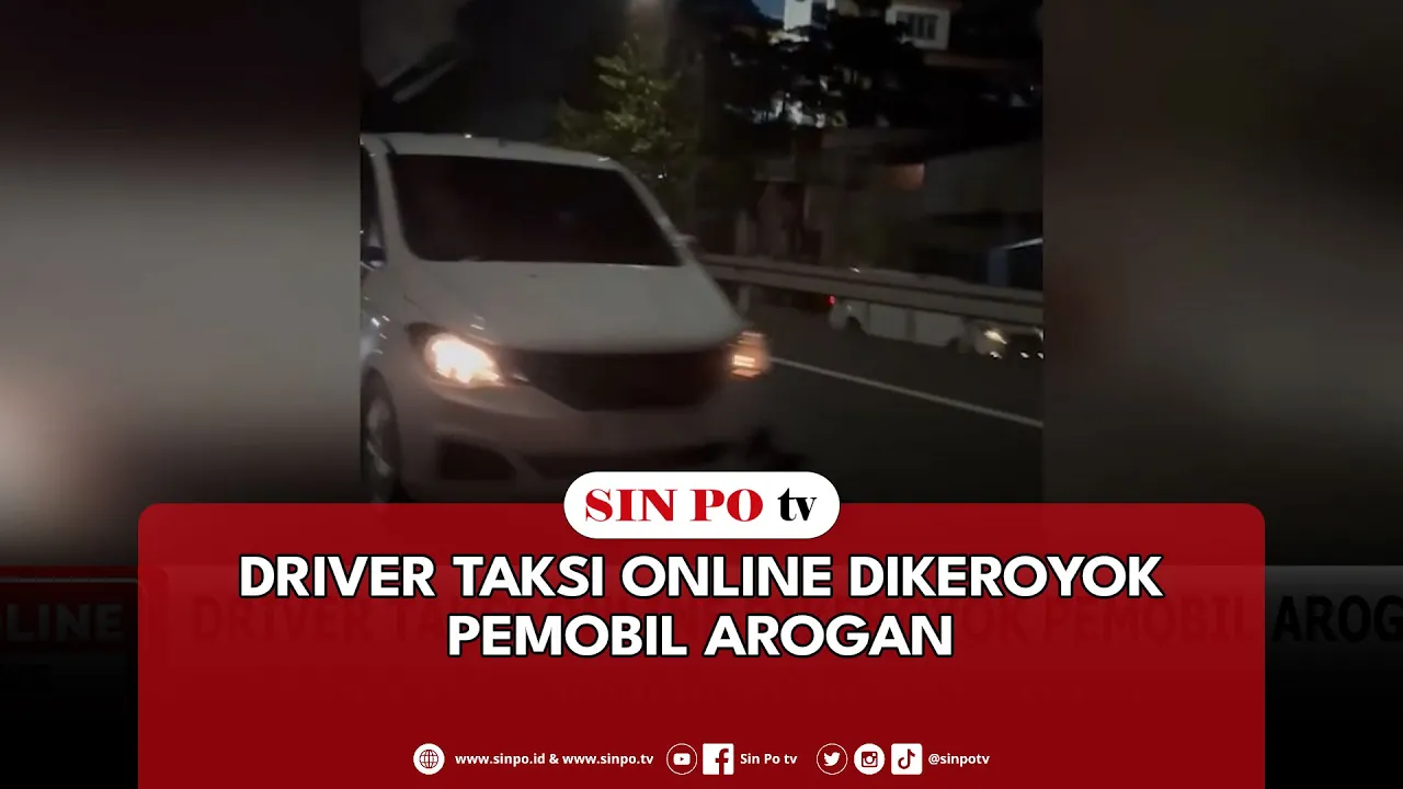 Driver Taksi Online Dikeroyok Pemobil Arogan