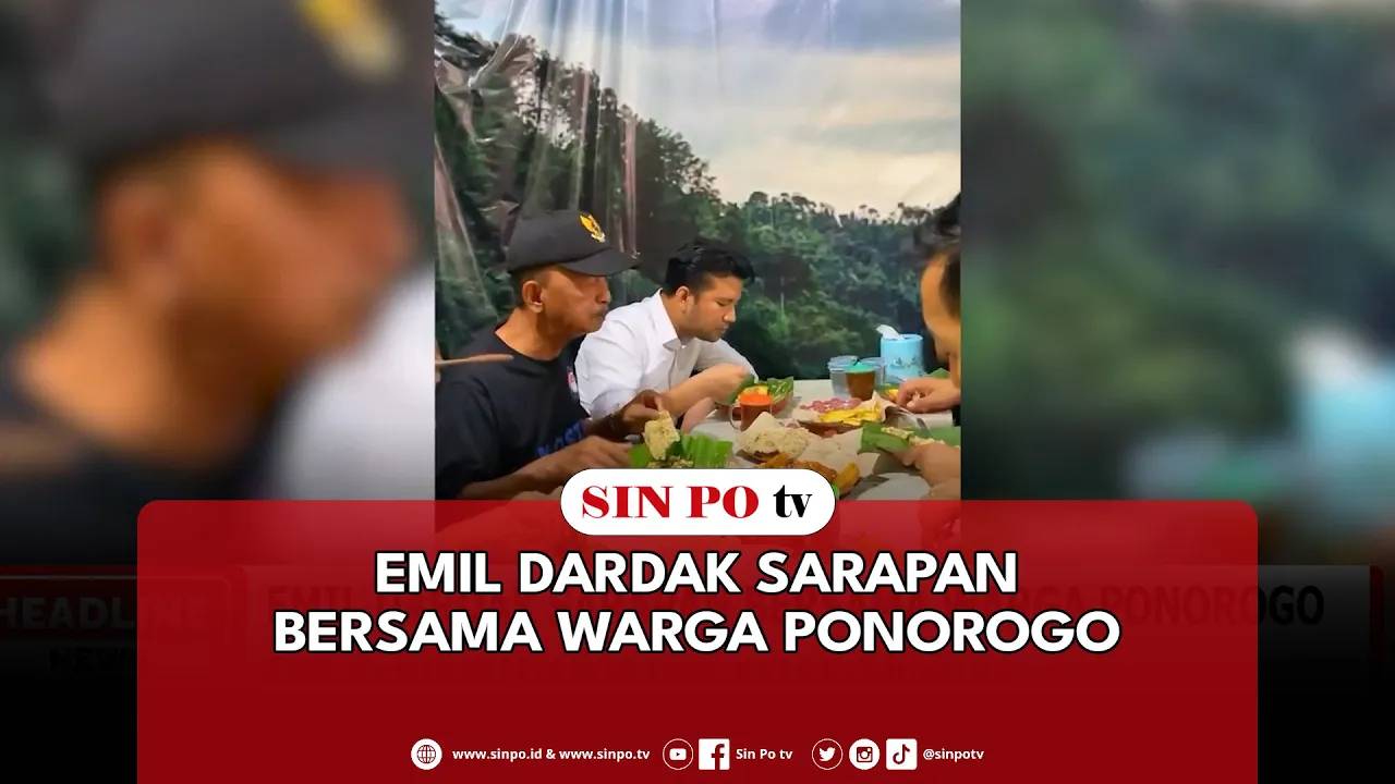 Emil Dardak Sarapan Bersama Warga Ponorogo