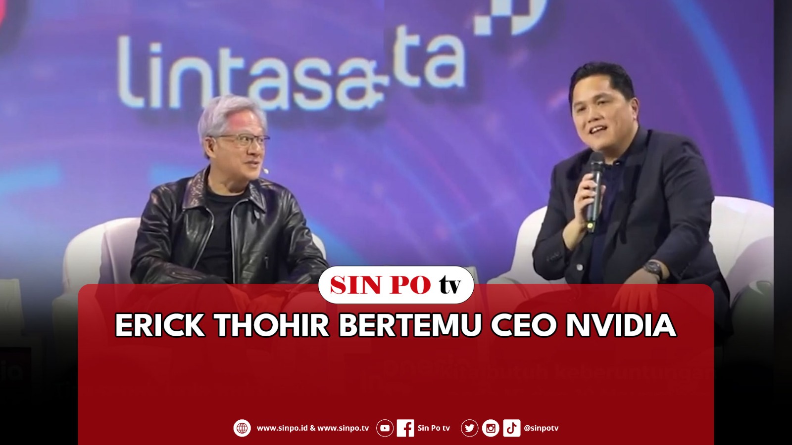 Erick Thohir Bertemu CEO Nvidia