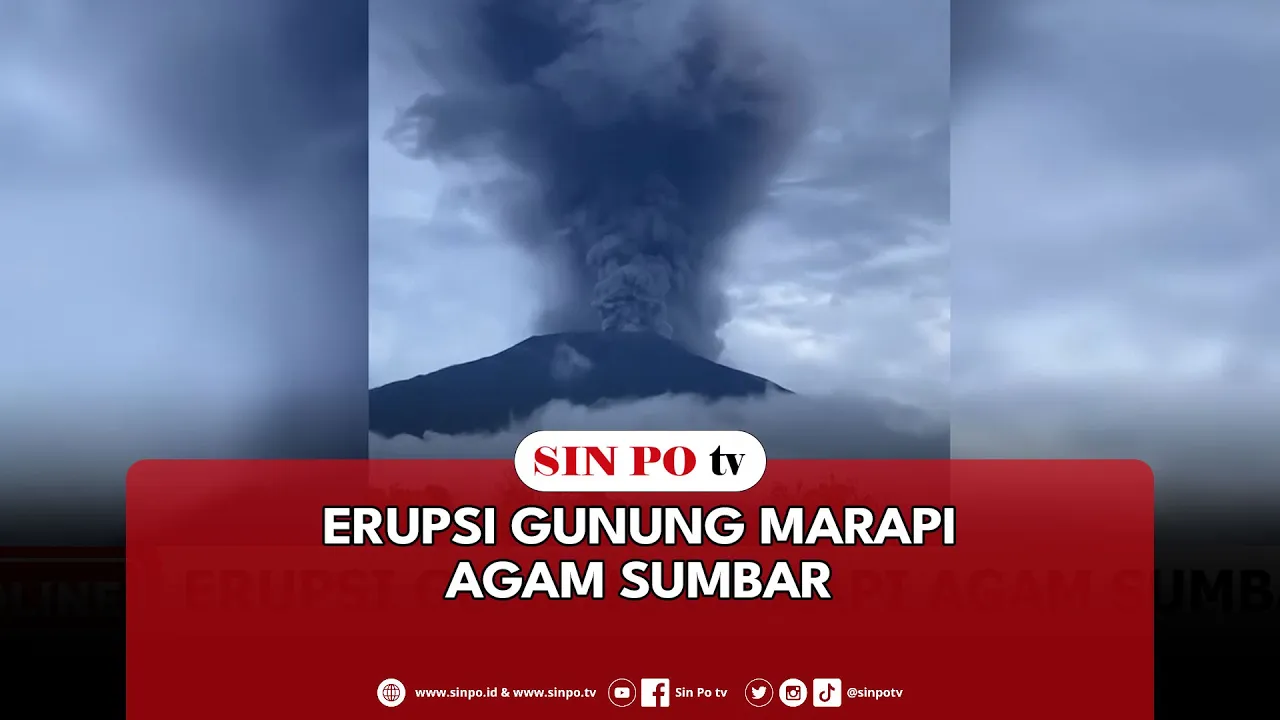 Erupsi Gunung Marapi Agam Sumbar