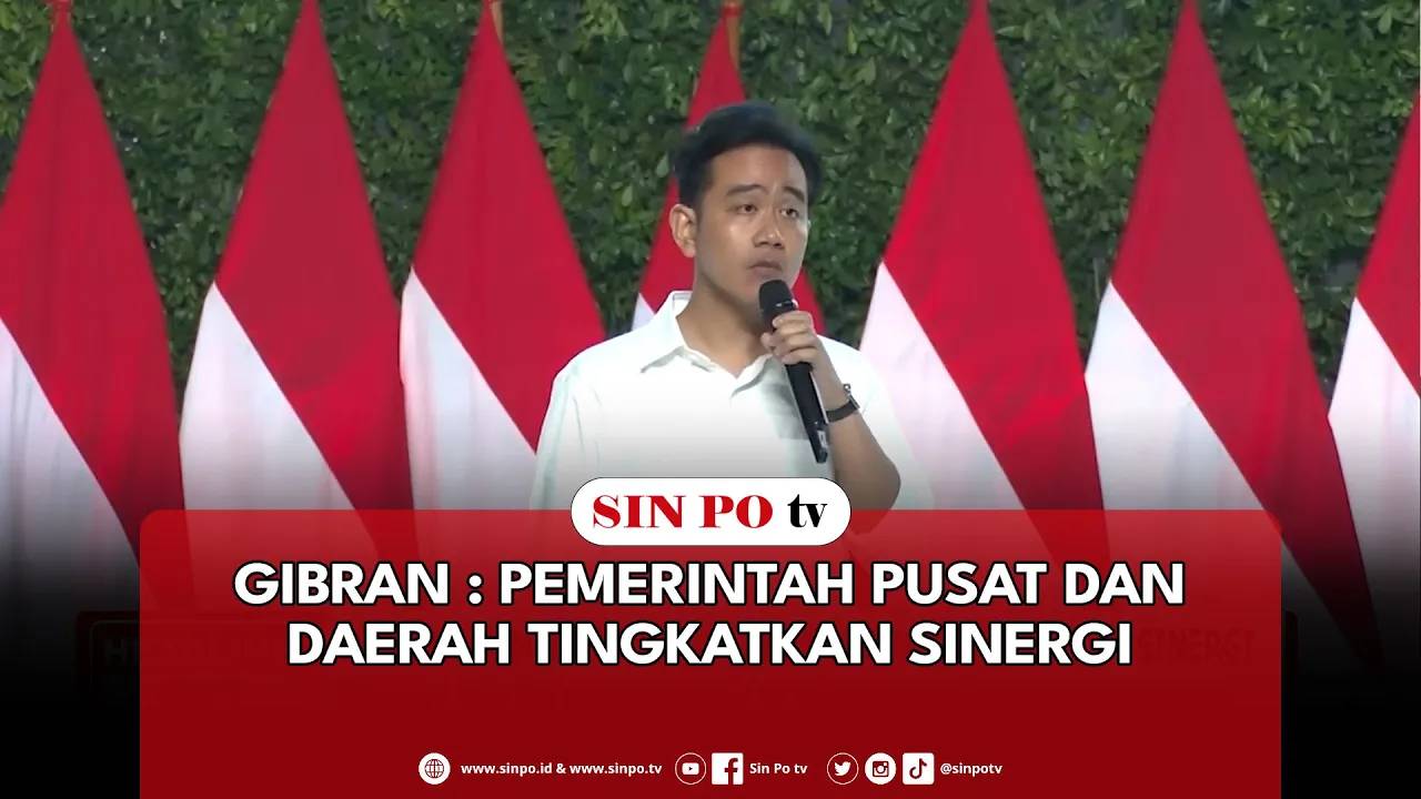 Gibran : Pemerintah Pusat Dan Daerah Tingkatkan Sinergi