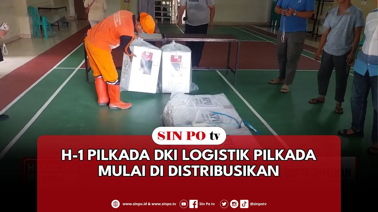 H-1 Pilkada DKI Logistik Pilkada Mulai Di Distribusikan