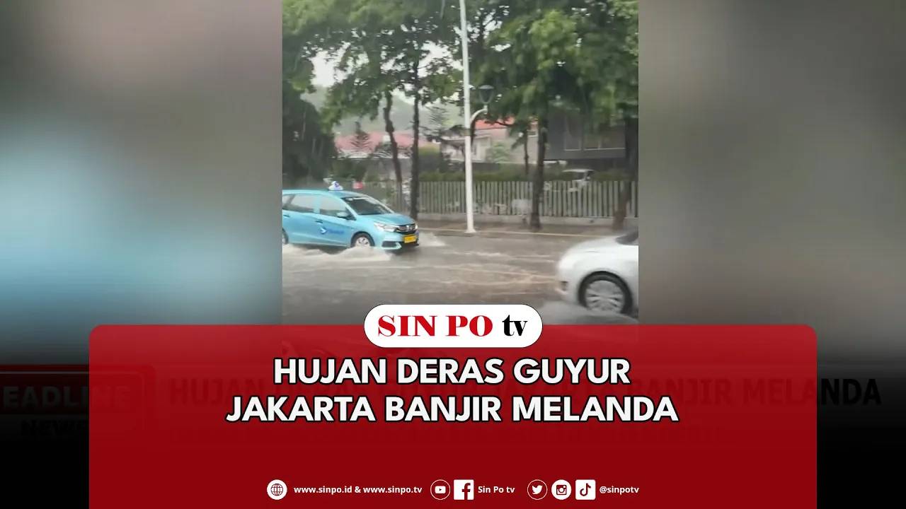 Hujan Deras Guyur Jakarta Banjir Melanda