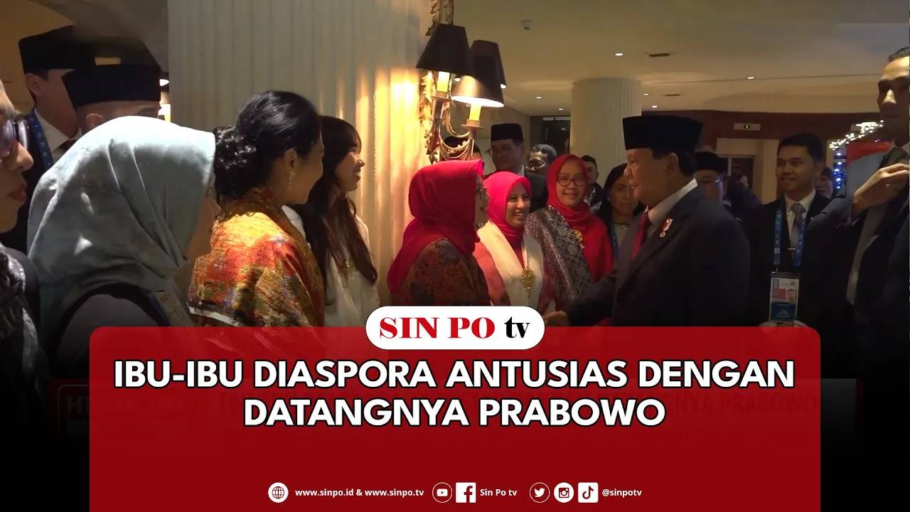 Ibu-Ibu Diaspora Antusias Dengan Datangnya Prabowo