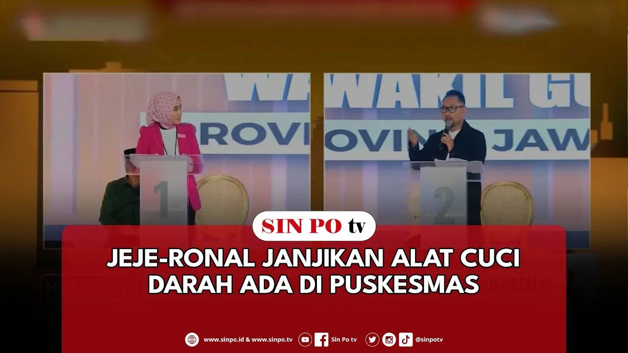 Jeje-Ronal Janjikan Alat Cuci Darah Ada Di Puskesmas