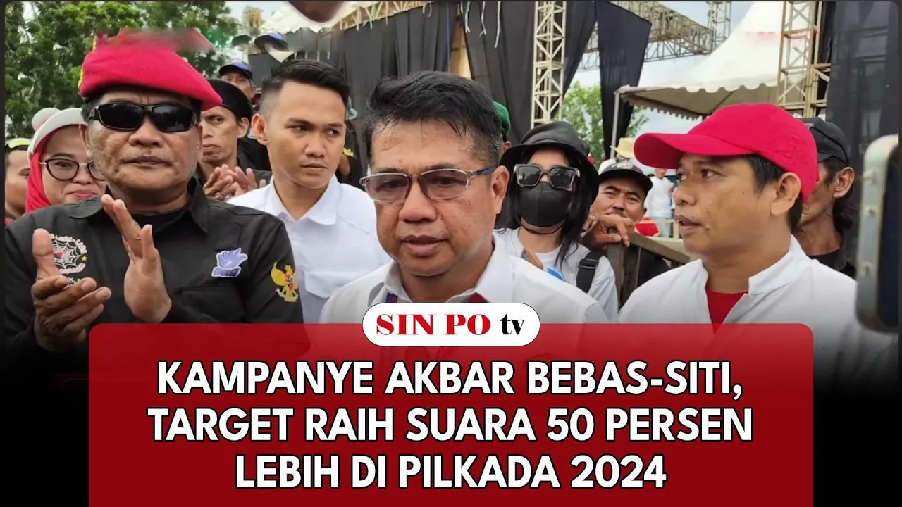 Kampanye Akbar Bebas-Siti, Target Raih Suara 50 Persen Lebih di Pilkada 2024