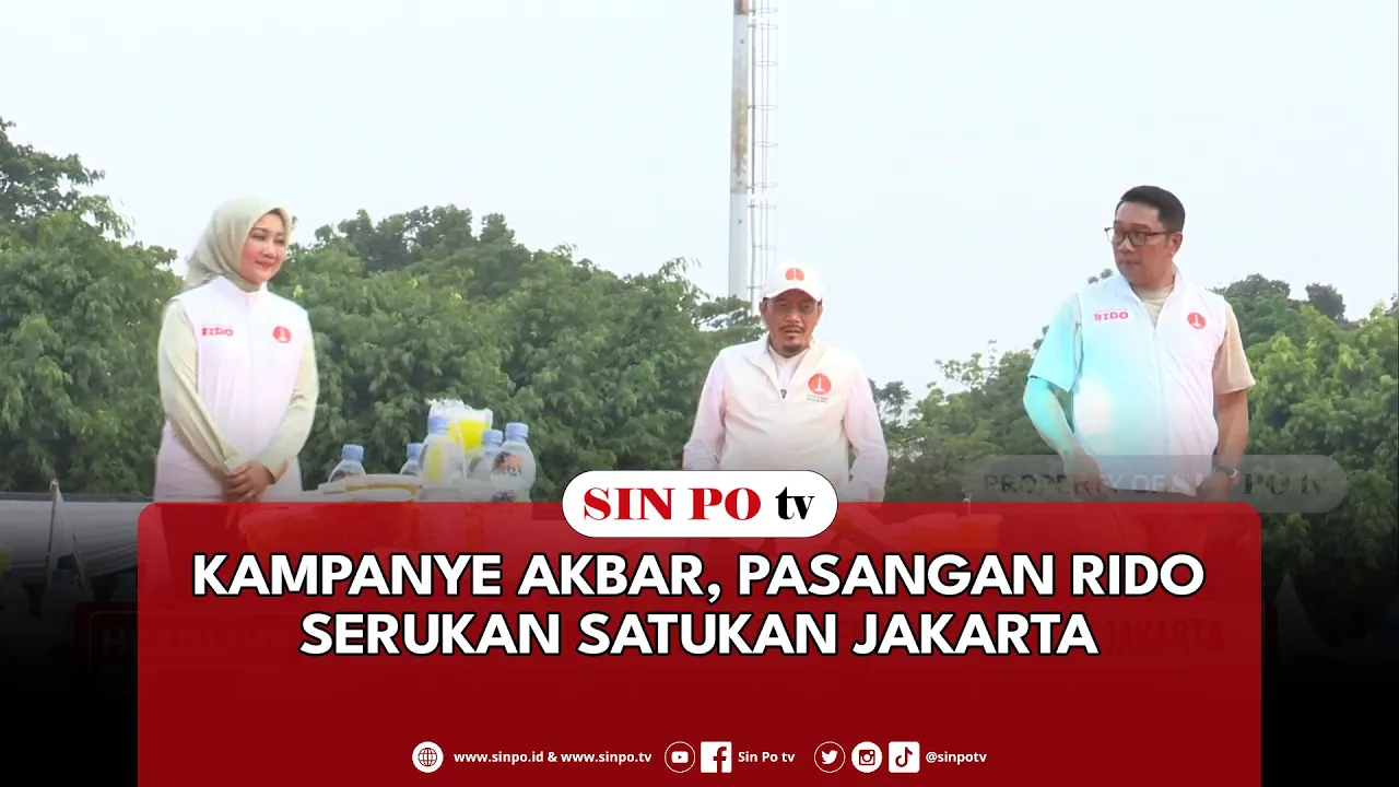 Kampanye Akbar, Pasangan Rido Serukan Satukan Jakarta