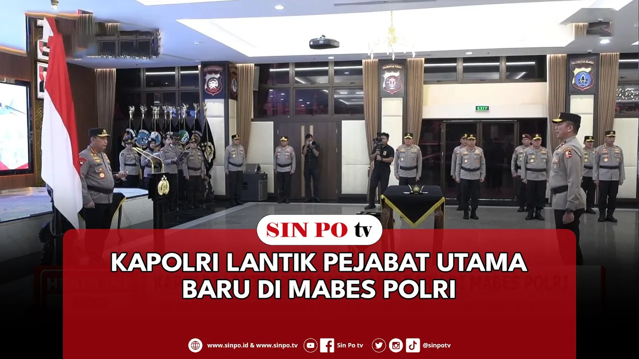 Kapolri Lantik Pejabat Utama Baru Di Mabes Polri