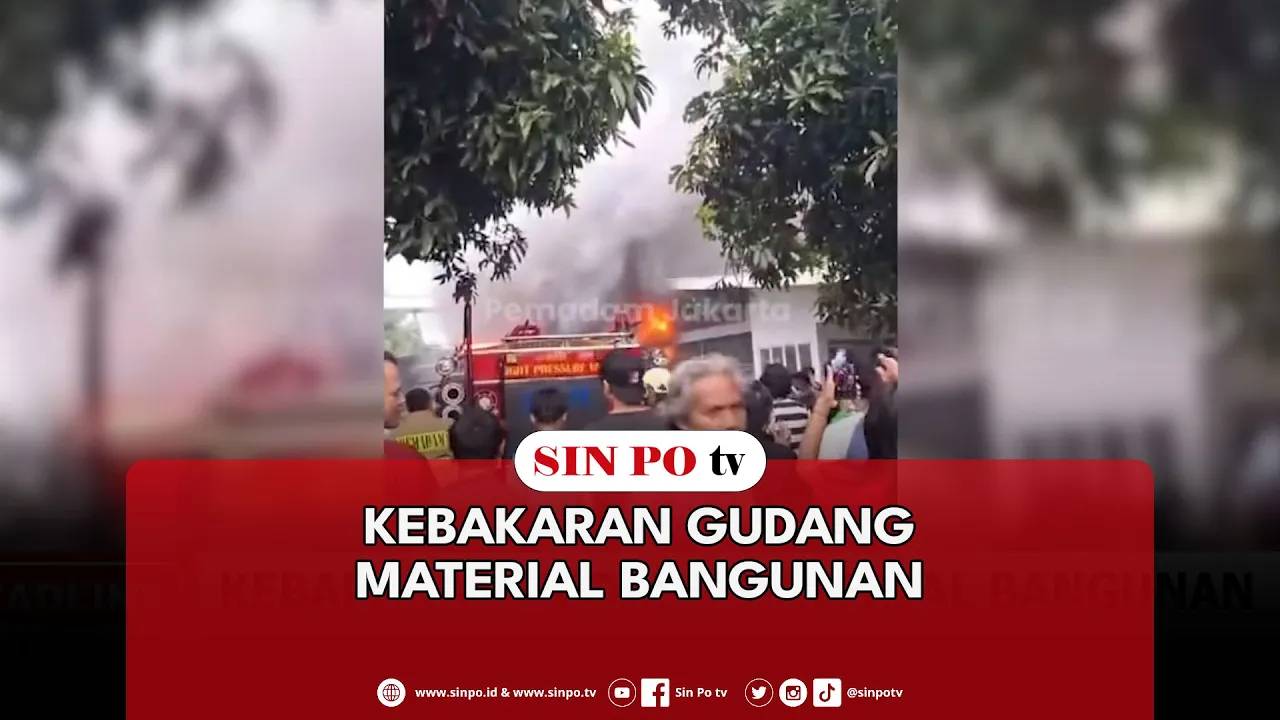 Kebakaran Gudang Material Bangunan