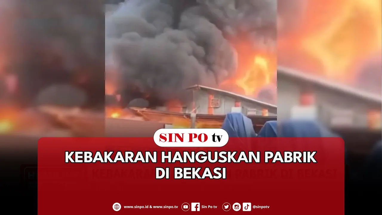 Kebakaran Hanguskan Pabrik Di Bekasi