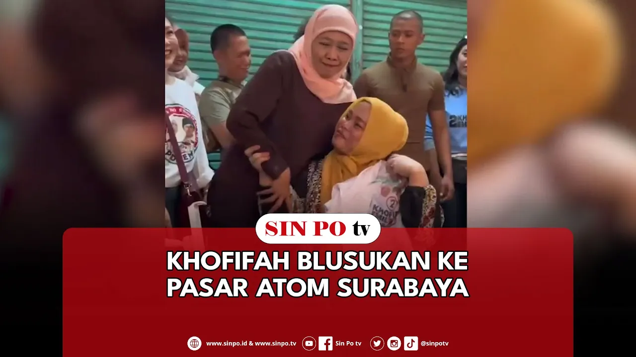 Khofifah Blusukan Ke Pasar Atom Surabaya