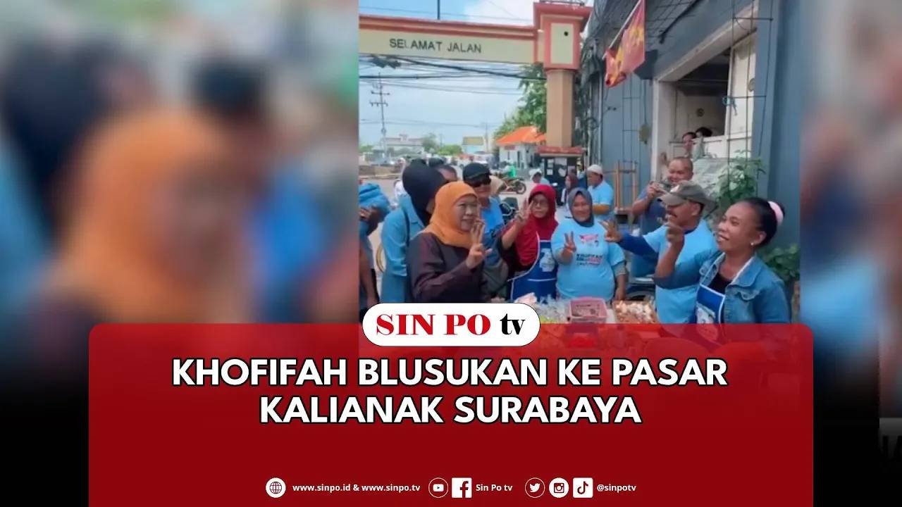 Khofifah Blusukan Ke Pasar Kalianak Surabaya