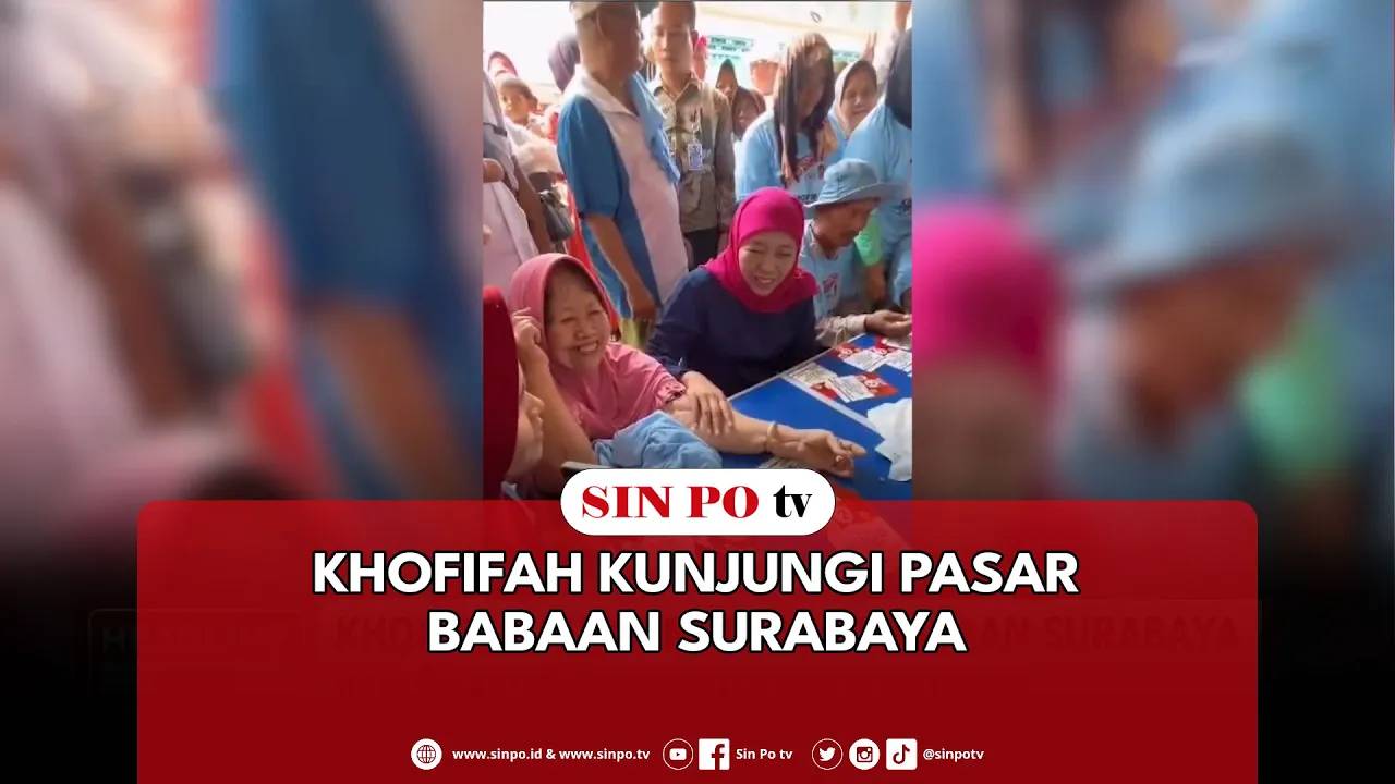 Khofifah Kunjungi Pasar Babaan Surabaya