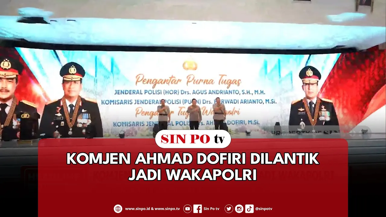 Komjen Ahmad Dofiri Dilantik Jadi Wakapolri