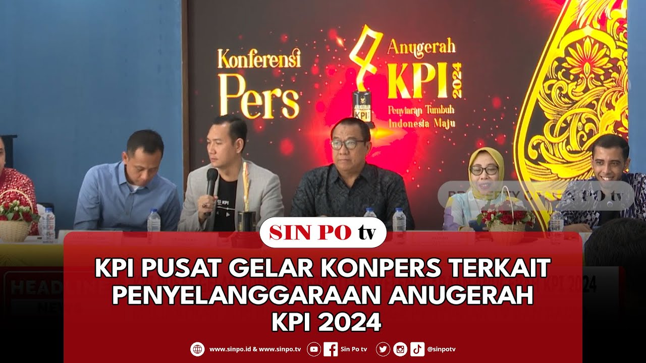 KPI Pusat Gelar Konpers Terkait Penyelanggaraan Anugerah KPI 2024