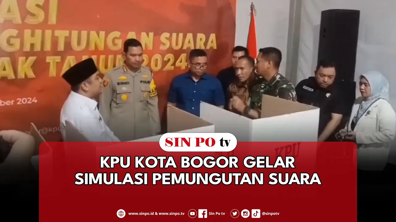 KPU Kota Bogor Gelar Simulasi Pemungutan Suara