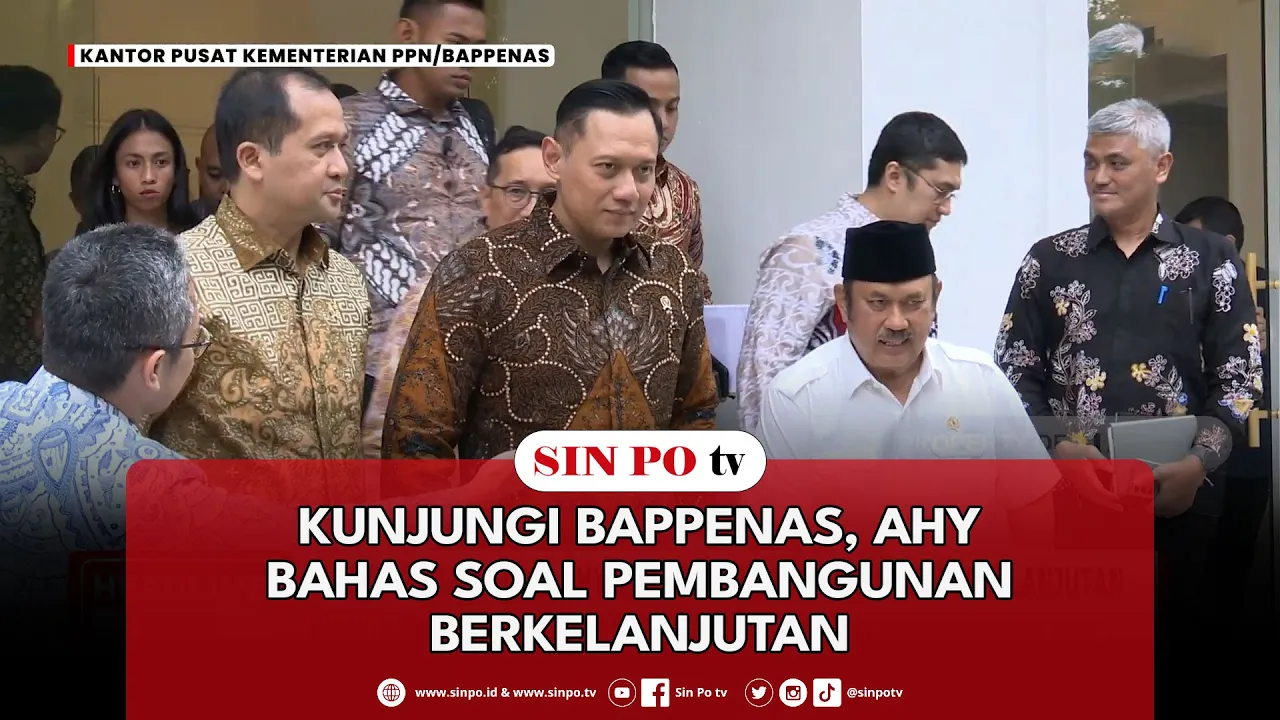 Kunjungi Bappenas, AHY Bahas Soal Pembangunan Berkelanjutan