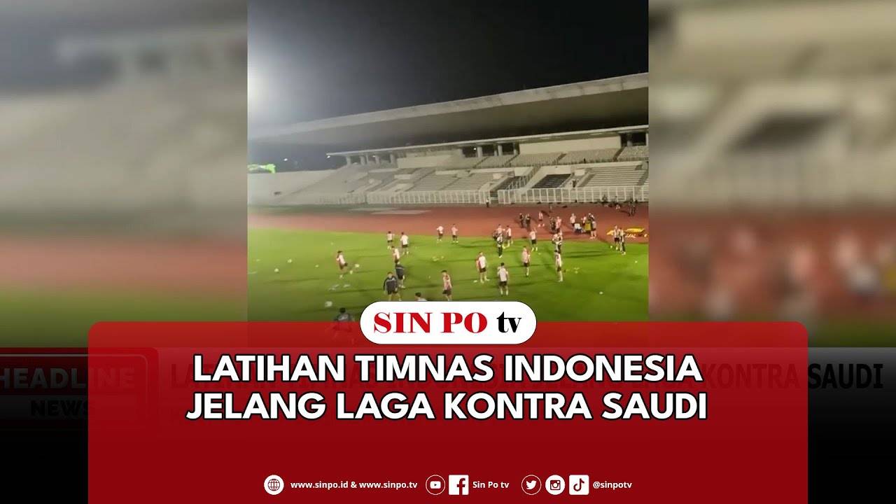 Latihan Timnas Indonesia Jelang Laga Kontra Saudi