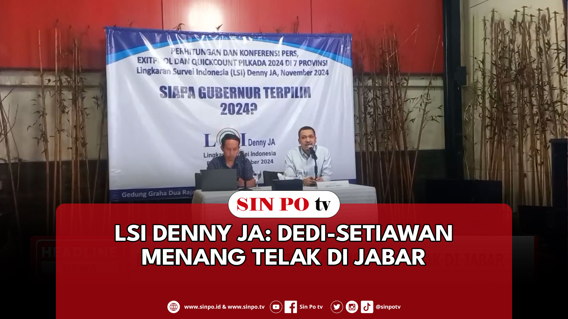 LSI Denny JA: Dedi-Setiawan Menang Telak di Jabar