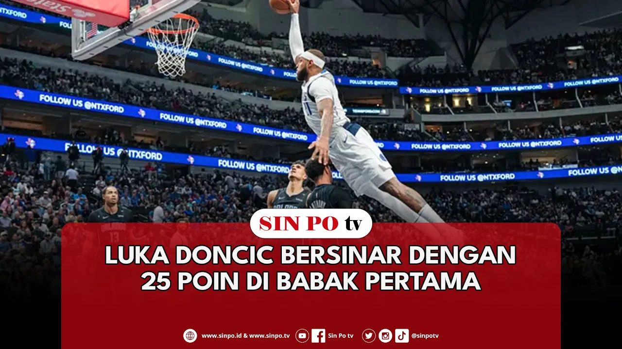 Luka Doncic Bersinar Dengan 25 Poin Di Babak Pertama