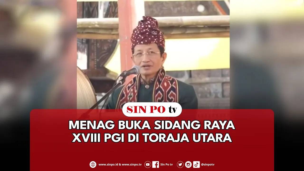 Menag Buka Sidang Raya XVIII PGI Di Toraja Utara