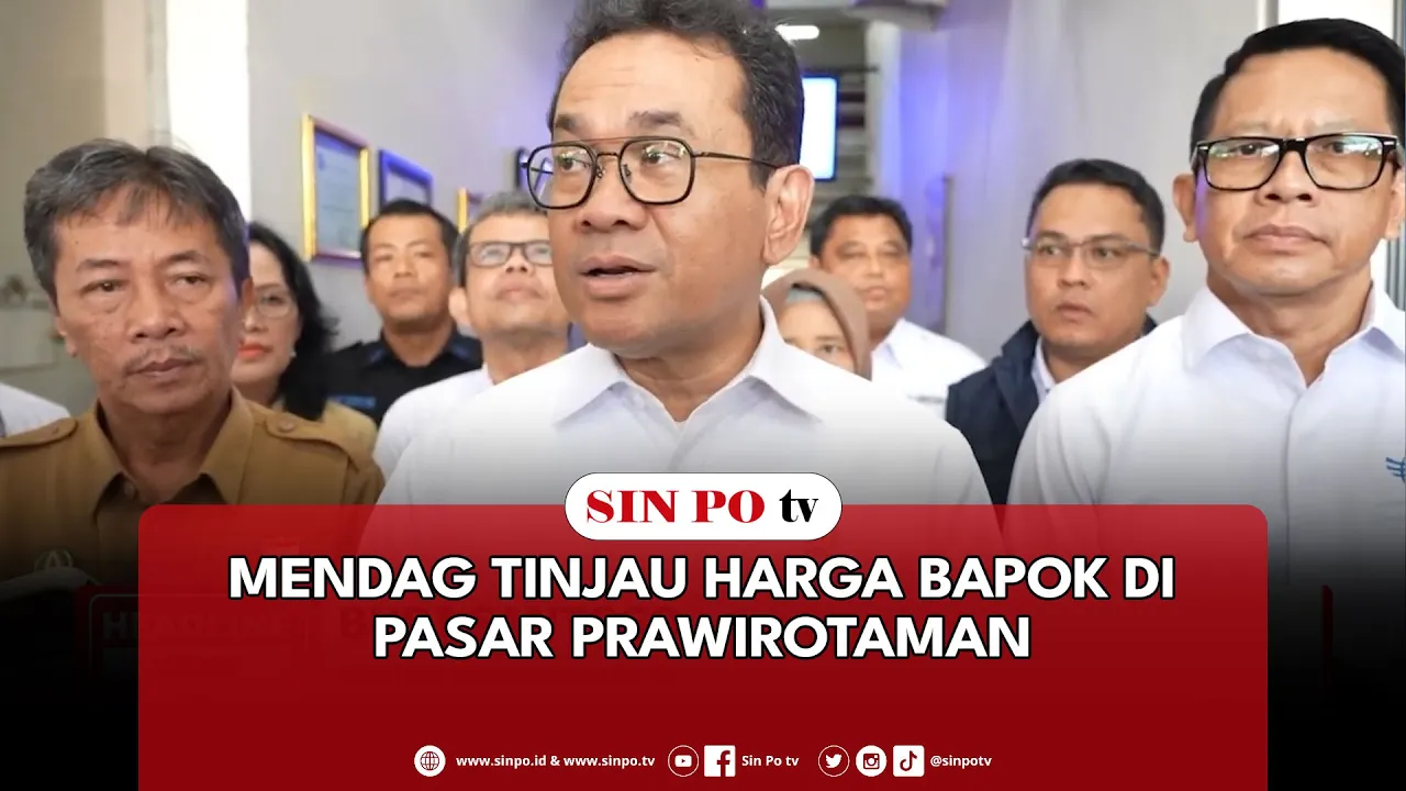 Mendag Tinjau Harga Bapok Di Pasar Prawirotaman