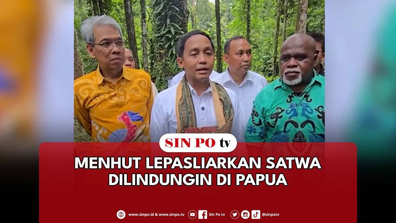 Menhut Lepasliarkan Satwa Dilindungin Di Papua