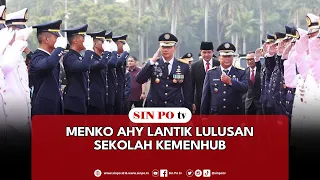 Menko AHY Lantik Lulusan Sekolah Kemenhub