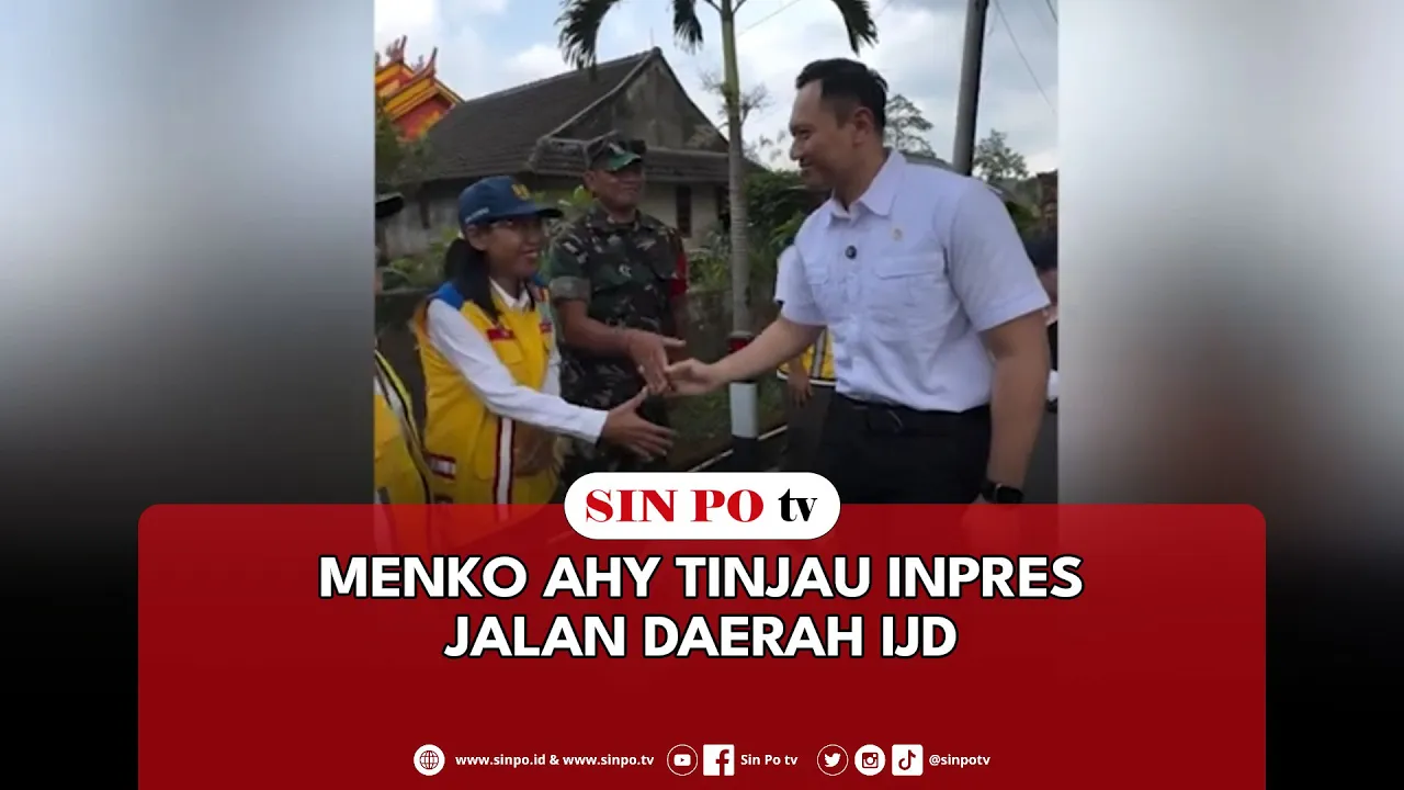 Menko AHY Tinjau Inpres Jalan Daerah IJD