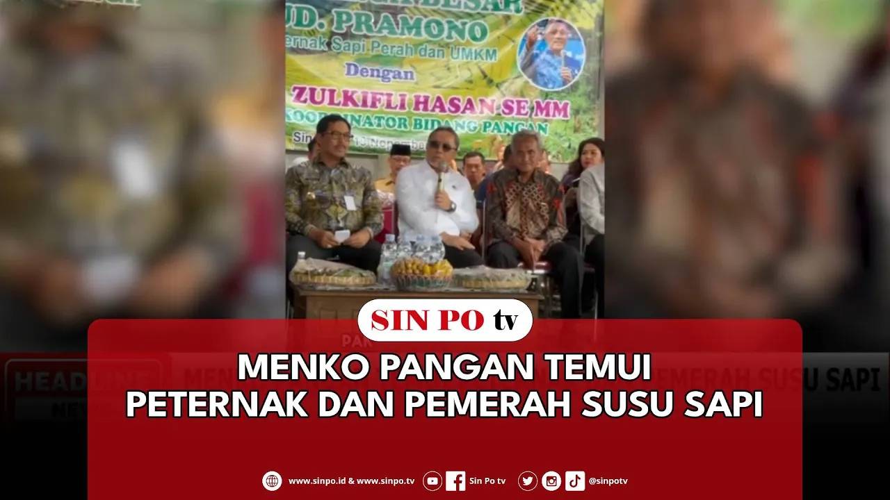 Menko Pangan Temui Peternak Dan Pemerah Susu Sapi