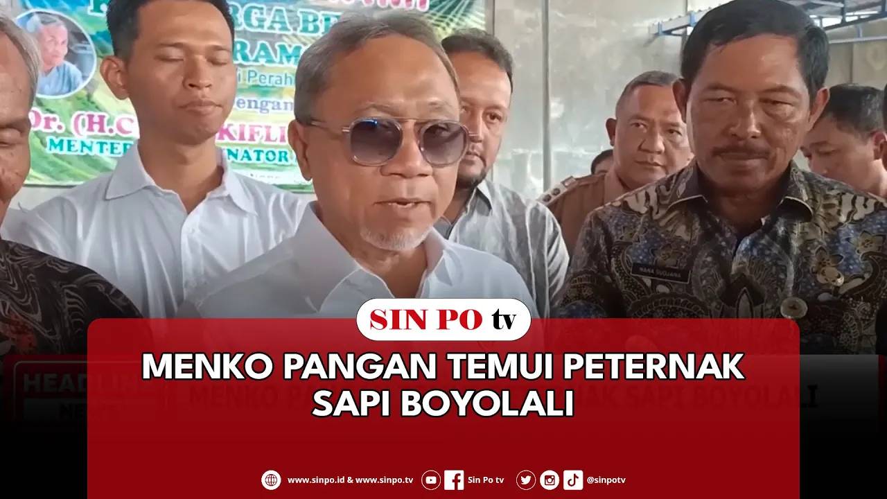 Menko Pangan Temui Peternak Sapi Boyolali