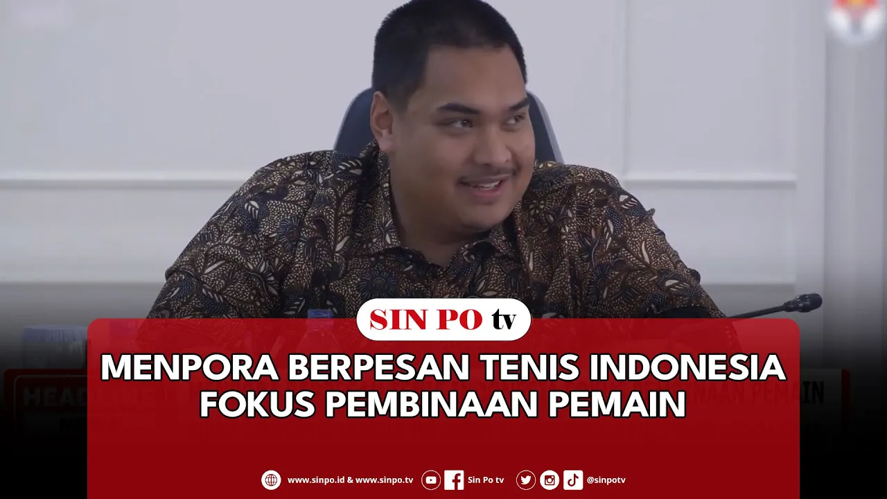 Menpora Berpesan Tenis Indonesia Fokus Pembinaan Pemain