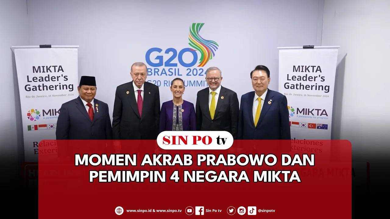 Momen Akrab Prabowo Dan Pemimpin 4 Negara MIKTA