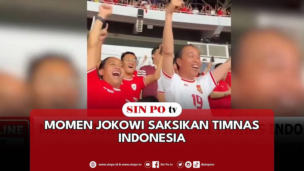 Momen Jokowi Saksikan Timnas Indonesia
