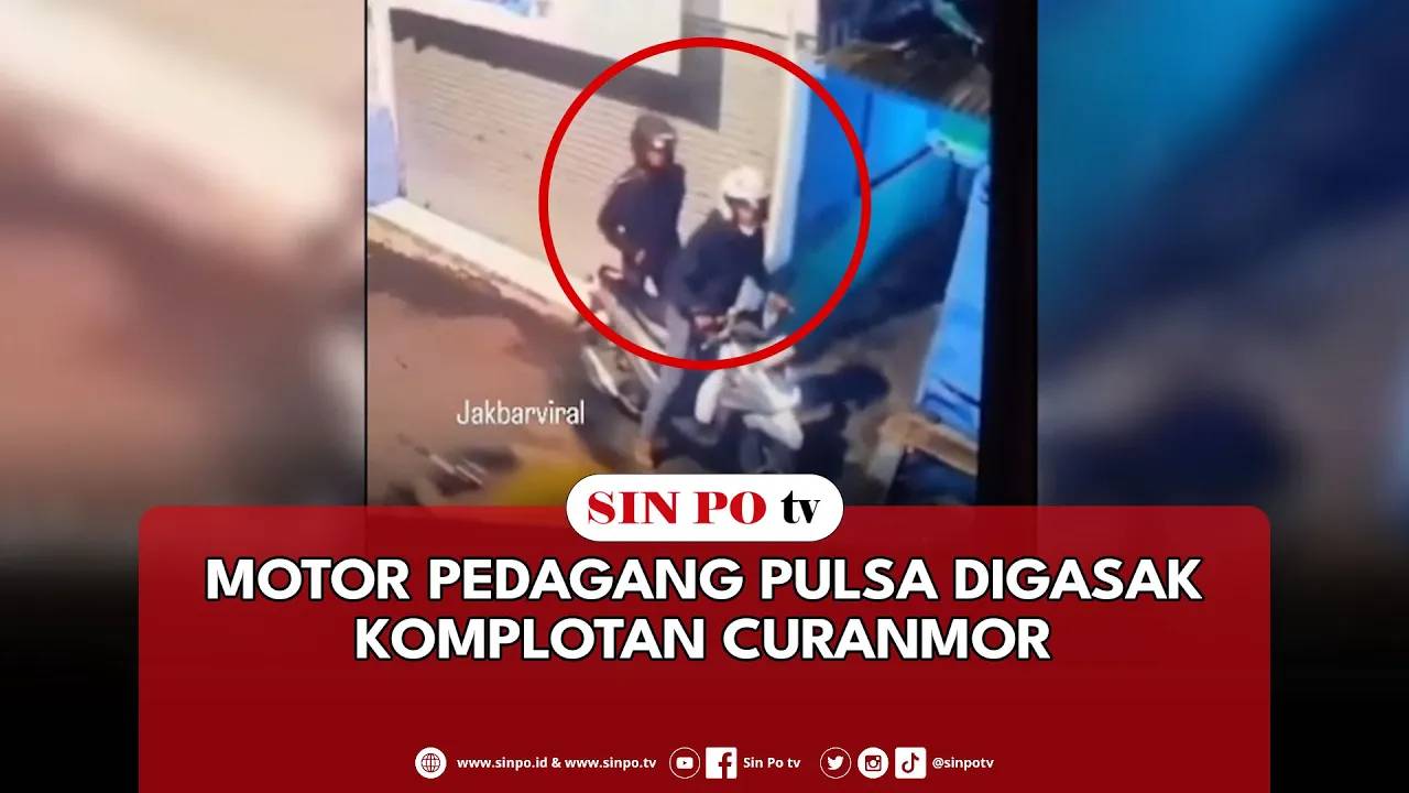 Motor Pedagang Pulsa Digasak Komplotan Curanmor