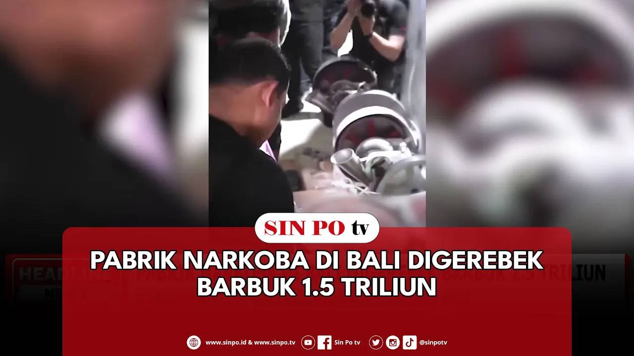 Pabrik Narkoba Di Bali Digerebek Barbuk 1.5 Triliun