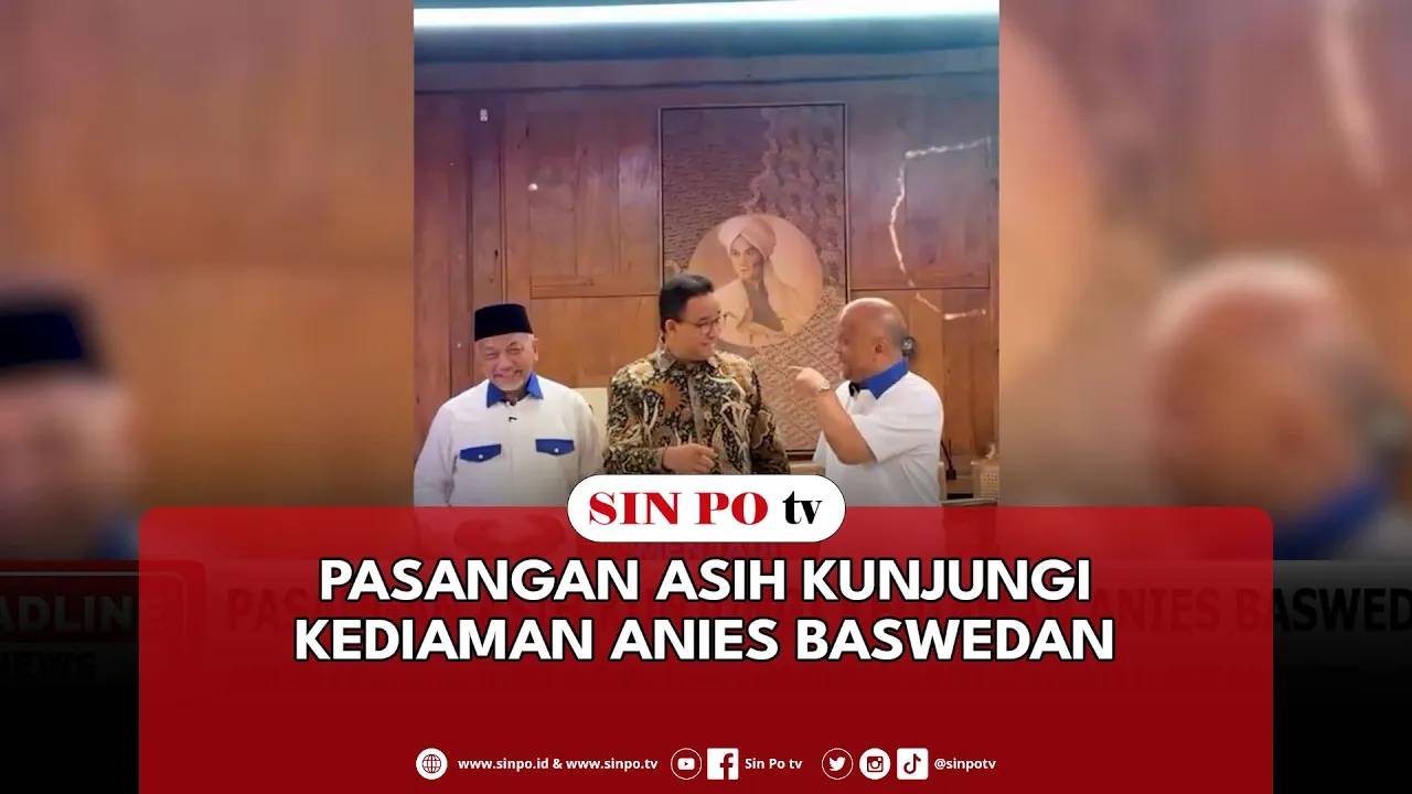 Pasangan ASIH Kunjungi Kediaman Anies Baswedan