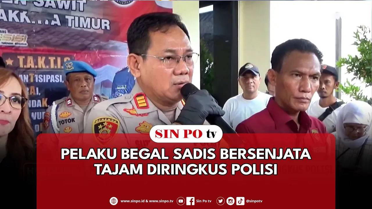 Pelaku Begal Sadis Bersenjata Tajam Diringkus Polisi