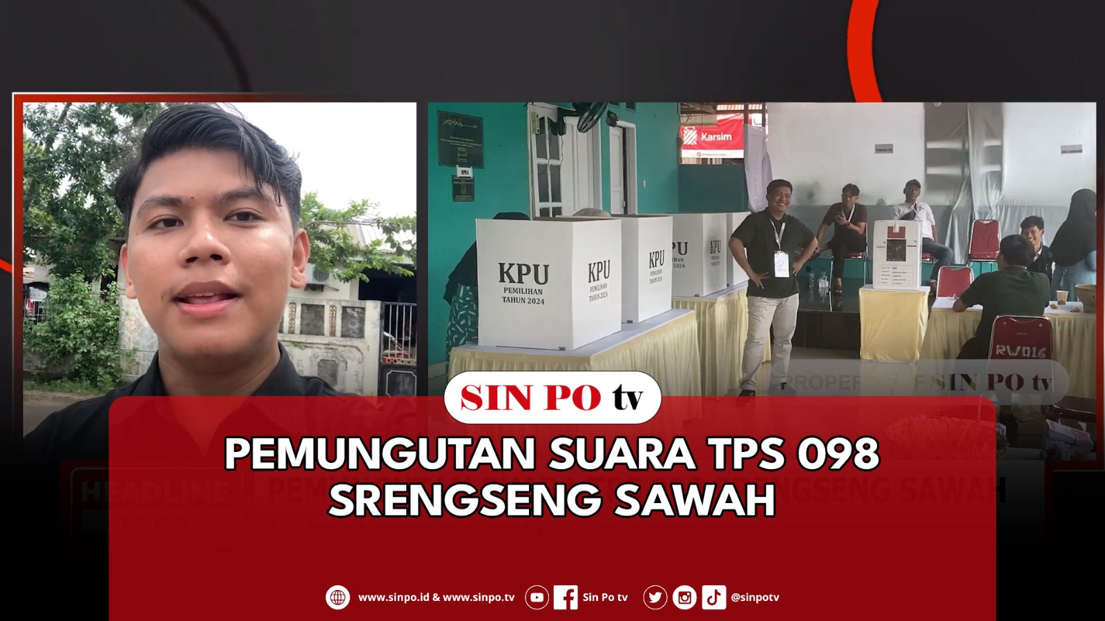 Pemungutan Suara TPS 098 Srengseng Sawah