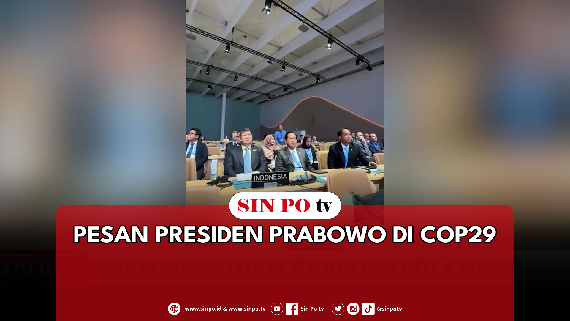 Pesan Presiden Prabowo Di COP29