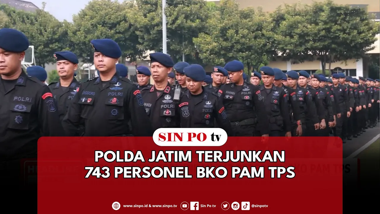 Polda Jatim Terjunkan 743 Personel BKO PAM TPS