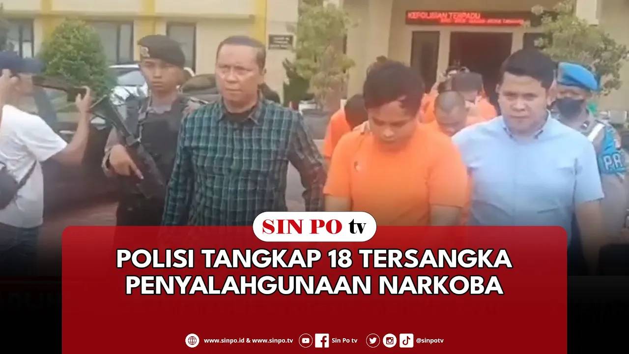 Polisi Tangkap 18 Tersangka Penyalahgunaan Narkoba