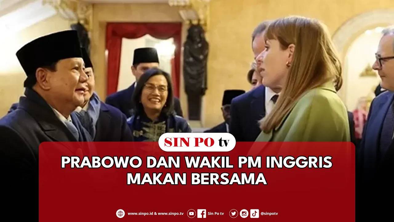 Prabowo Dan Wakil PM Inggris Makan Bersama